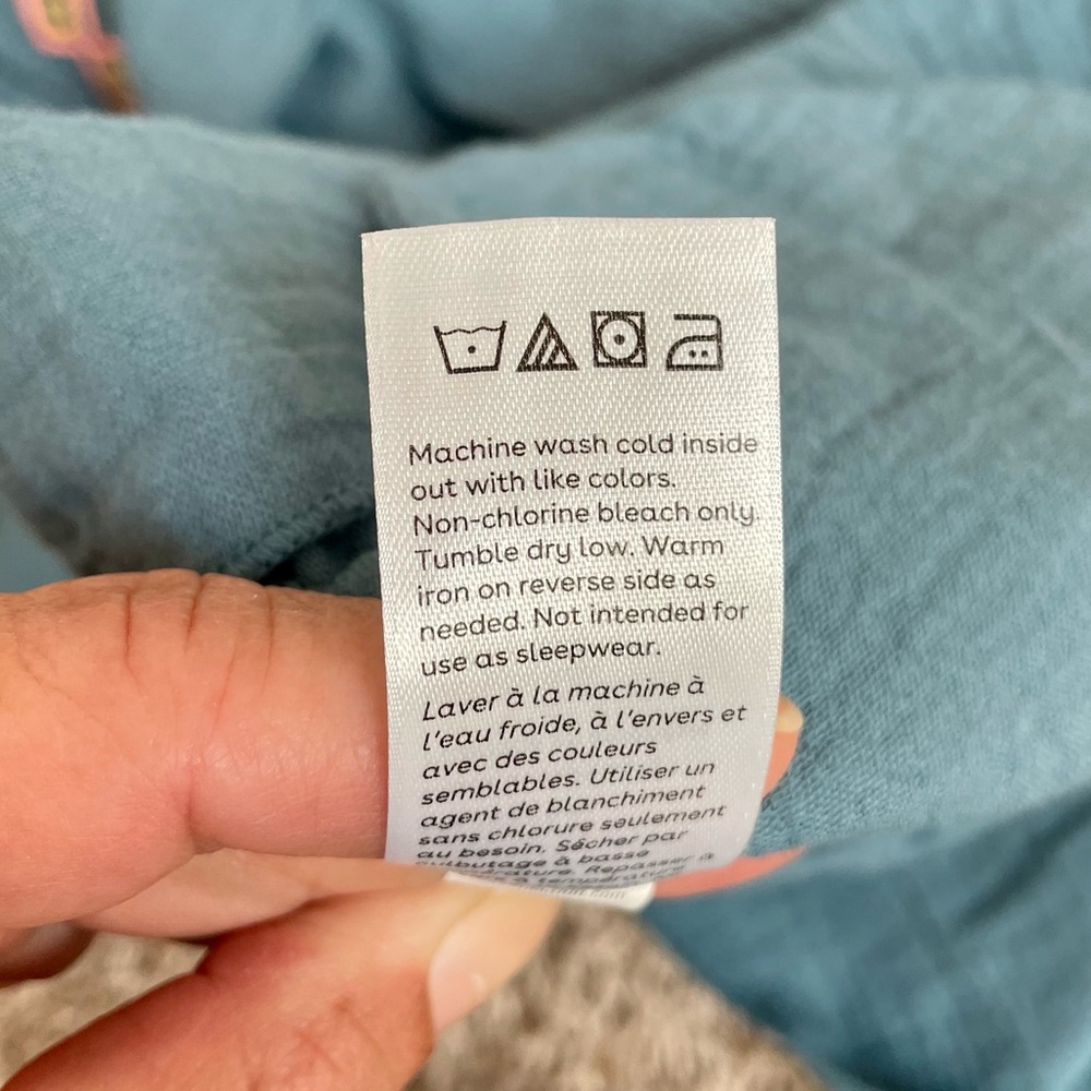 NWT Tea Collection Embroidered Ruffle Dress Teal Size 10 - Picture 11 of 14
